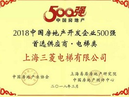 房地產(chǎn)開(kāi)發(fā)企業(yè)500強(qiáng)首選供應(yīng)商-電梯類